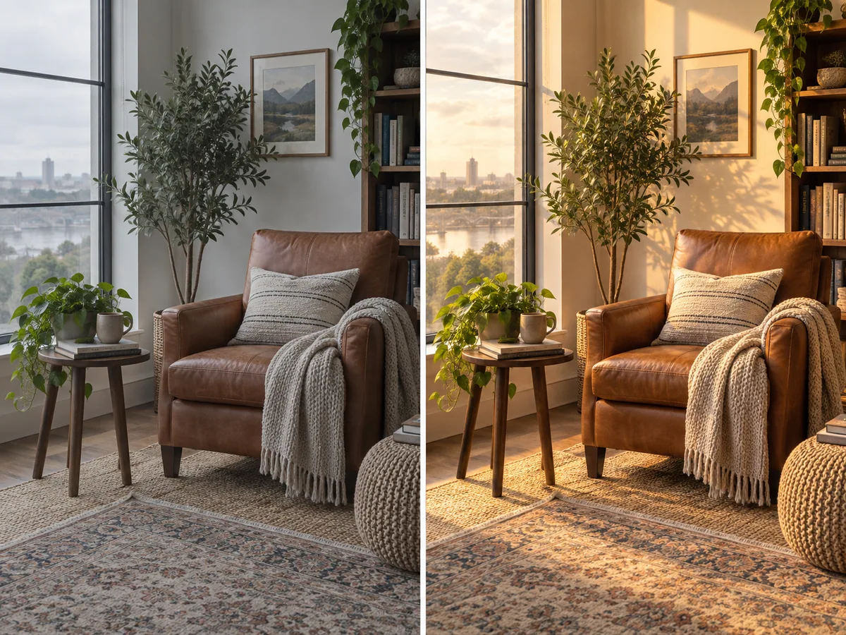 Example image illustrating adjust photo brightness